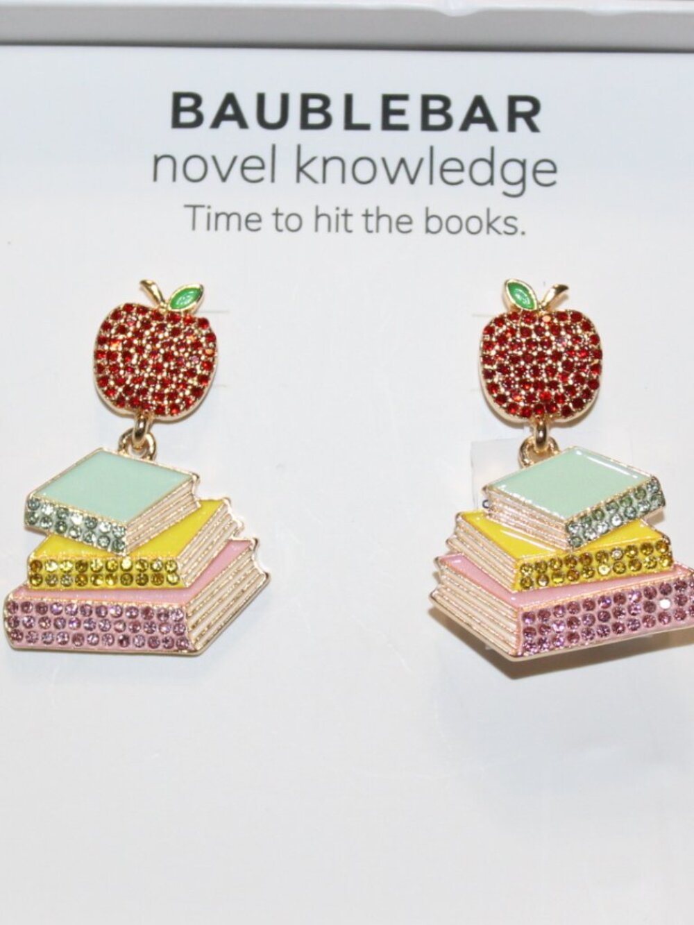 NWT BaubleBar "Novel Knowledge" earrings. Darling! - Picture 1 of 5